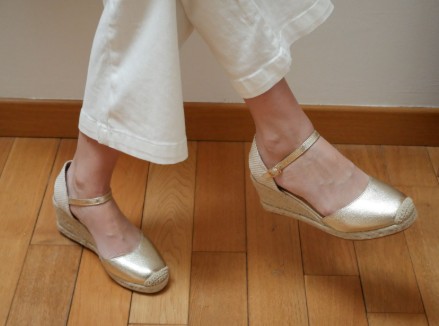 Chaussures Compensées Marion Dorées