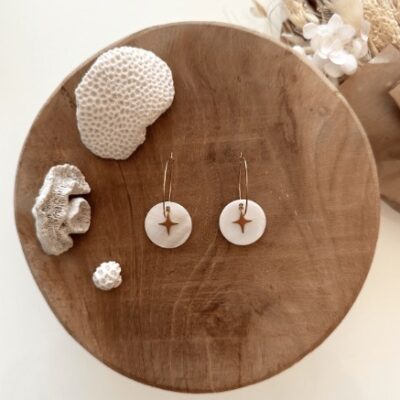 Boucles D'oreilles Nacre Etoile