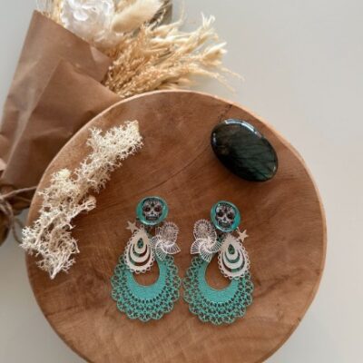 Boucles D'oreilles Mexico Bleu