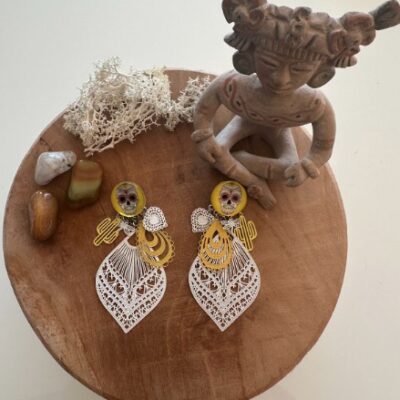 Boucles D'oreilles Mexico Jaune