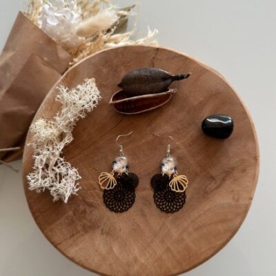 Boucles D'oreilles Palmiers Dorés