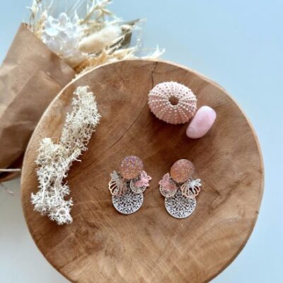 Boucles D'oreilles Rose