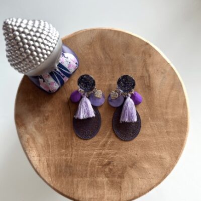 Boucles D'oreilles Violette