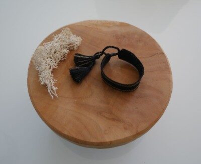 Bracelet Pompon Noir