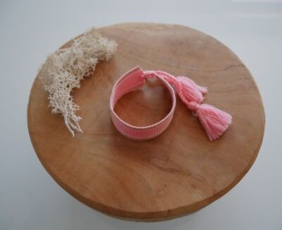 Bracelet Pompon Rose