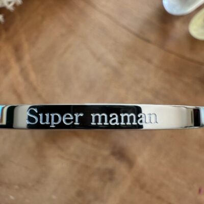Jonc Argent Super Maman